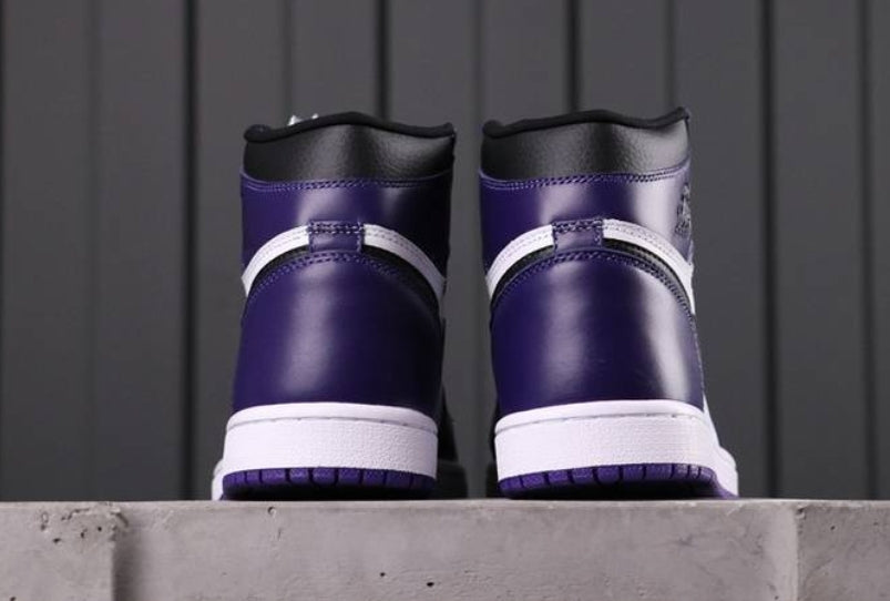 Air Jordan 1 Retro High OG Court Purple White Sneakers