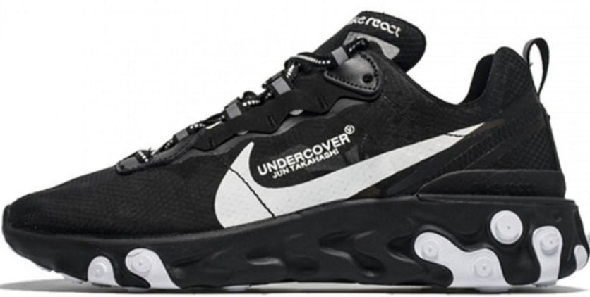 NIKE REACT ELEMENT 87 X UNDERCOVER BLACK/WHITE