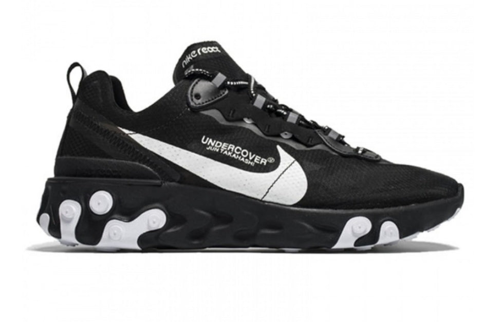 NIKE REACT ELEMENT 87 X UNDERCOVER BLACK/WHITE