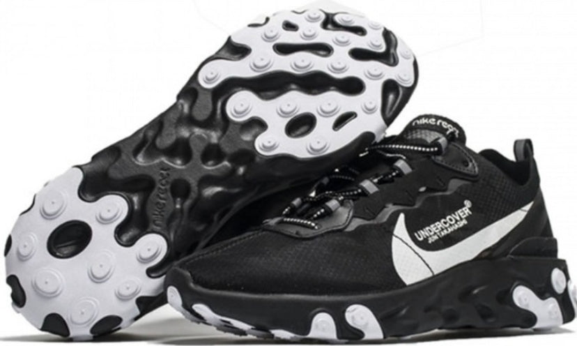 NIKE REACT ELEMENT 87 X UNDERCOVER BLACK/WHITE