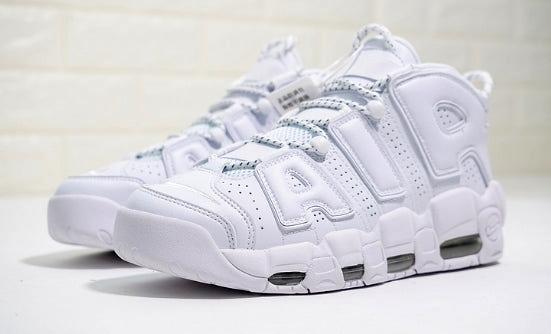 Baskets Nike Air max Uptempo " Triple White " Femme