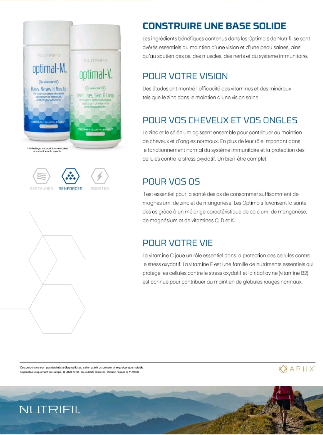 La gamme Nutrifii Ariix est conçue pour offrir des solutions nutritionnelles complètes et haut de gamme, adaptées aux besoins spécifiques de votre corps.