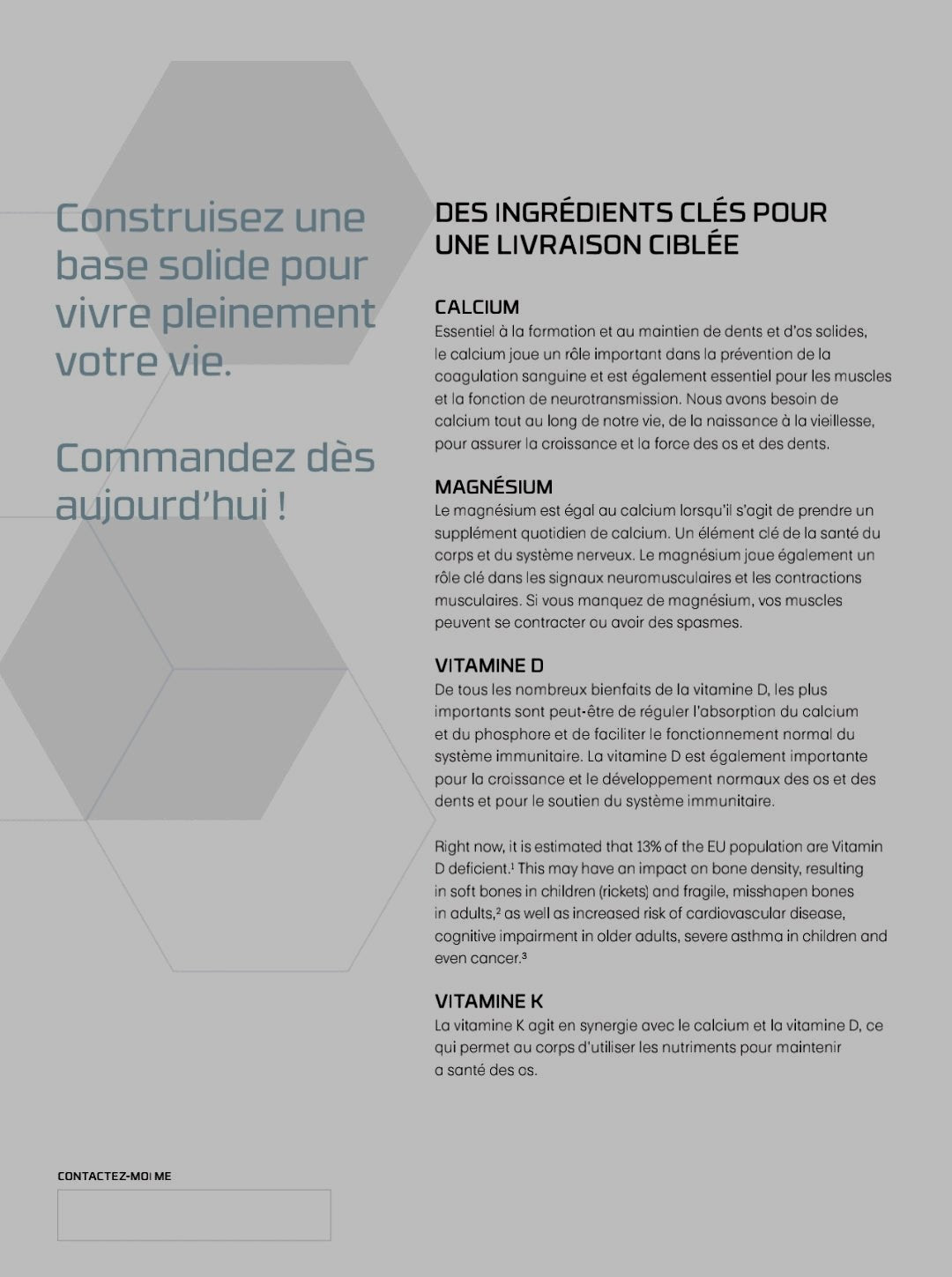 La gamme Nutrifii Ariix est conçue pour offrir des solutions nutritionnelles complètes et haut de gamme, adaptées aux besoins spécifiques de votre corps.