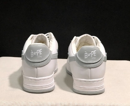 Chaussure Bapesta Low « White Grey » X JJJJound Femme