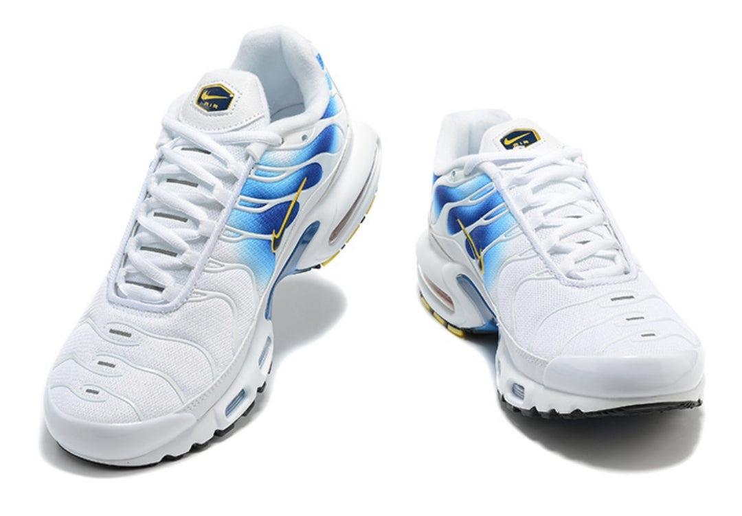 baskets Nike Air Max PlusSpray Paint Swoosh White Blue