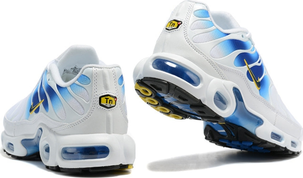baskets Nike Air Max PlusSpray Paint Swoosh White Blue