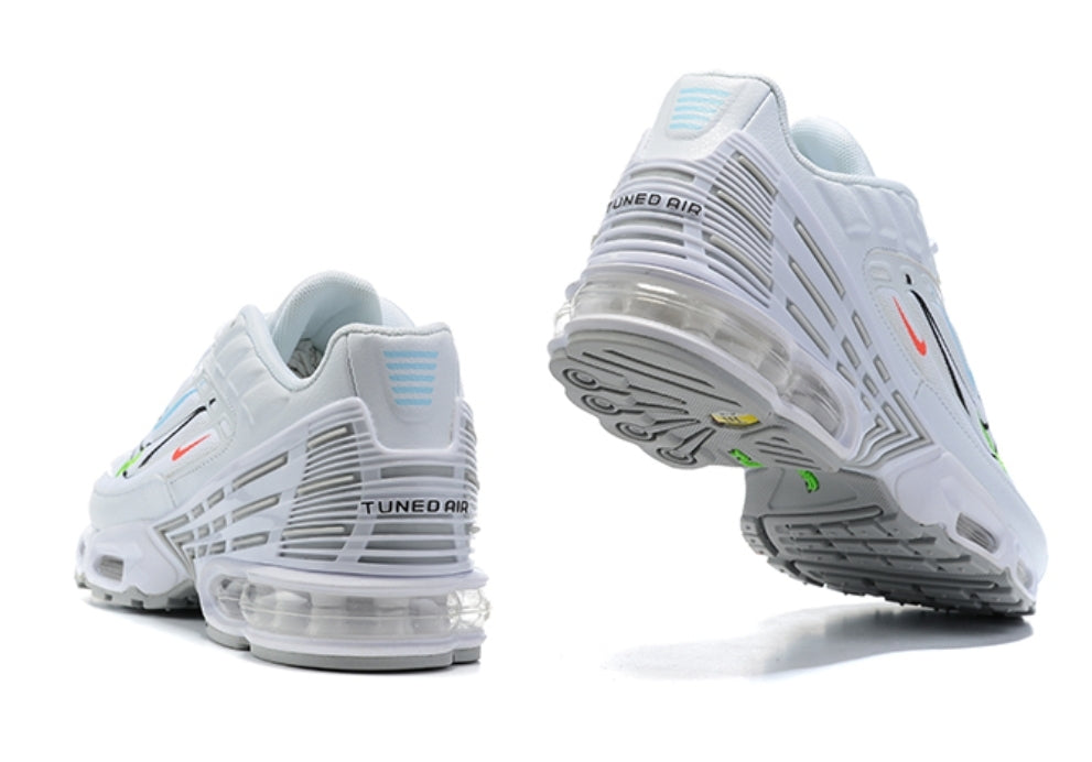 baskets Nike Tn  Air Max Plus 3 White Multi Swoosh green (GS)