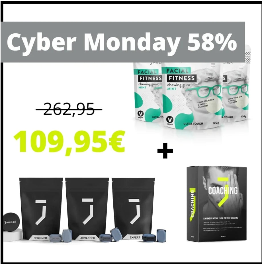 Le JAWLINER® 3.0 est spécialement conçu pour renforcer et sculpter les muscles de votre mâchoire grâce à des exercices ciblés et efficaces.