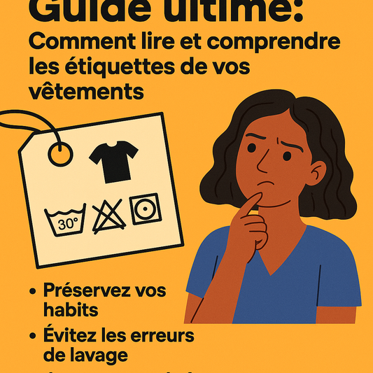  Comment lire et comprendre les étiquettes de vos vêtements  Tu as déjà abîmé ton pull préféré au lavage ? Tu t’es retrouvé avec un t-shirt deux tailles trop petit après un passage en machine ? 