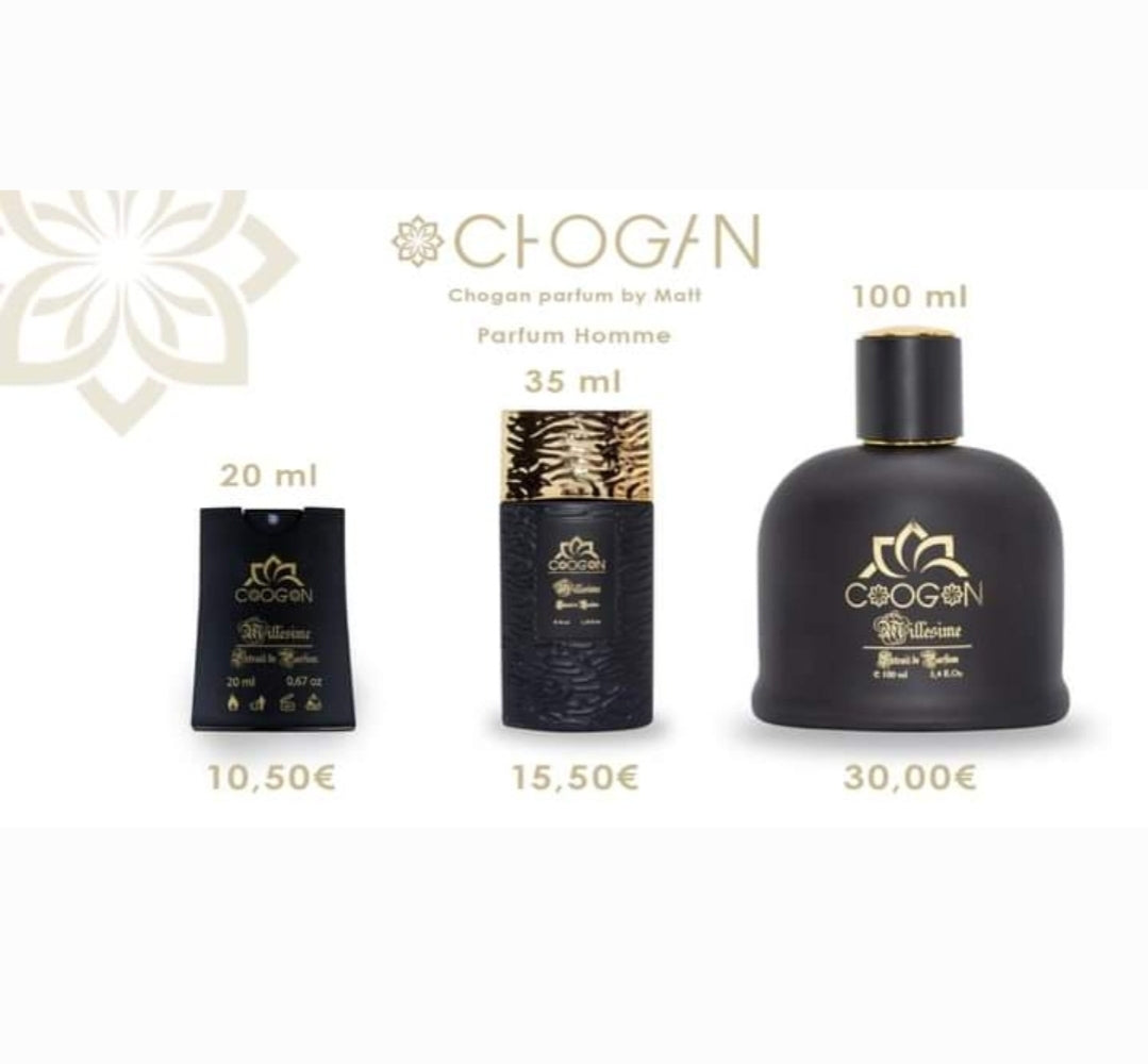 Les parfums Chogan pour homme offrent une combinaison parfaite d’élégance raffinée et de séduction intemporelle. Devenez irrésistible