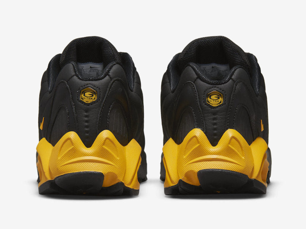 Les Nike NOCTA Hot Step Air Terra "Black University Gold" Femme, issues de la collaboration entre Nike et Drake, se distinguent par leur style audacieux et leur performance supérieure.