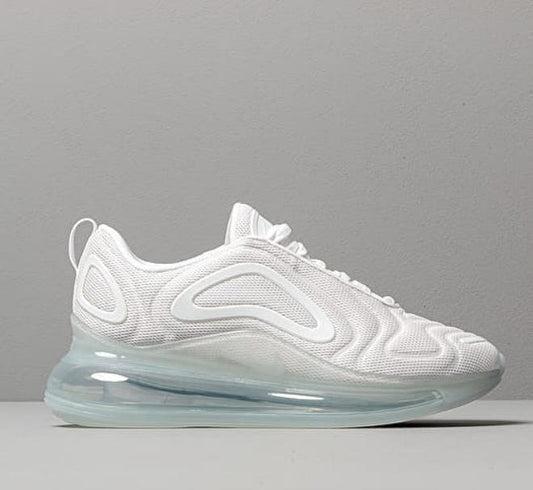 NIKE AIR MAX 720 (GS)
 White/ White-Mtlc Platinum-Pure Platinum Femme
