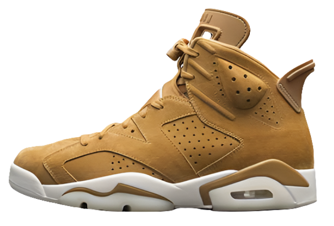 Baskets Air Jordan 6 Femme Golden Harvest marron