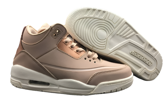 Baskets Air Jordan 3  RETRO Femme marron