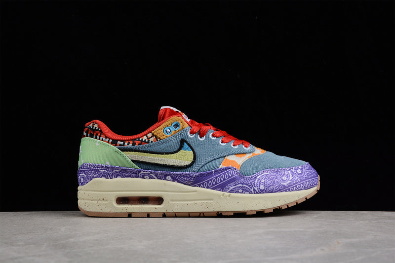 Les baskets grande taille Nike Air Max 1 conservent l’élégance intemporelle du modèle original tout en s’adaptant parfaitement aux grandes pointures.