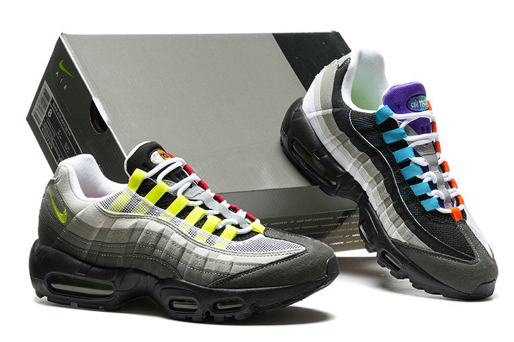 Les baskets grande taille Nike Air Max 95 reprennent le design unique et audacieux de l’original, tout en étant pensées pour offrir un ajustement parfait aux grandes pointures.