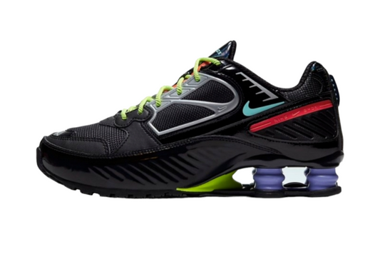 Les baskets Nike Shox Enigma assurent un confort supérieur grâce à la technologie Shox. Les colonnes de soutien au talon procurent un amorti réactif.