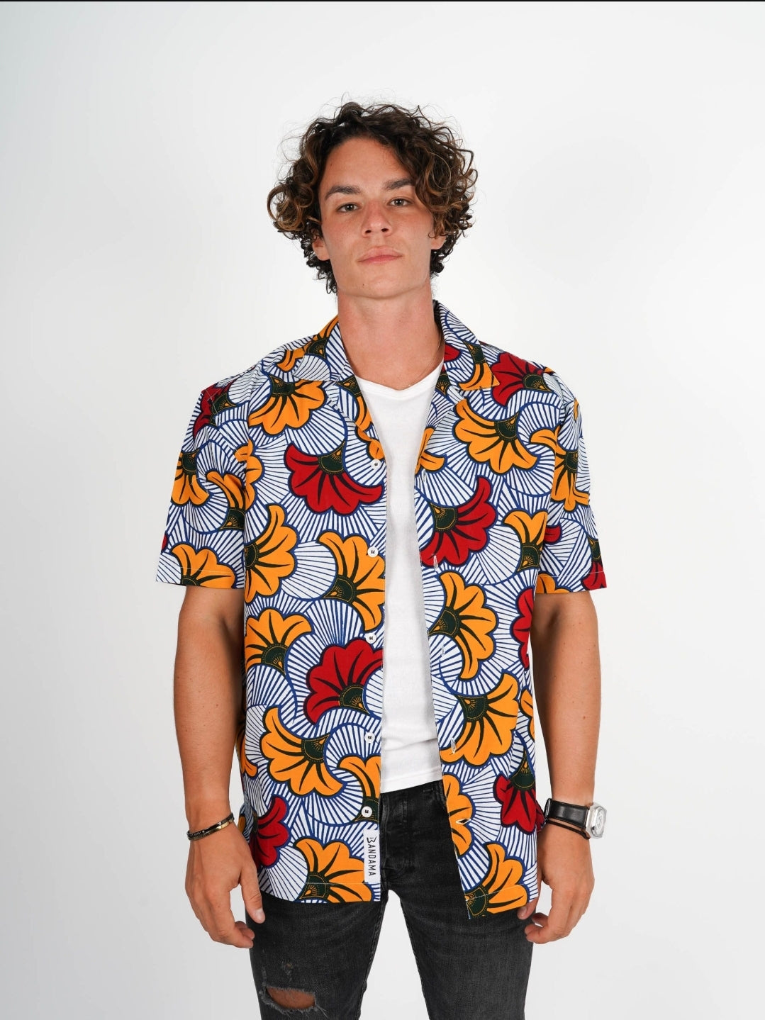 Chemise «hang out» Abidjan wax Bandama
