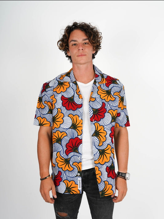 Chemise «hang out» Abidjan wax Bandama