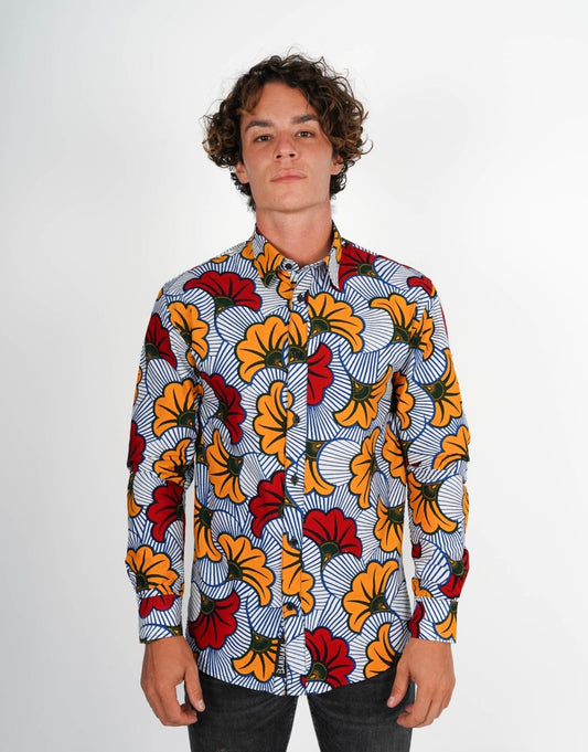 Chemise Abidjan wax Bandama