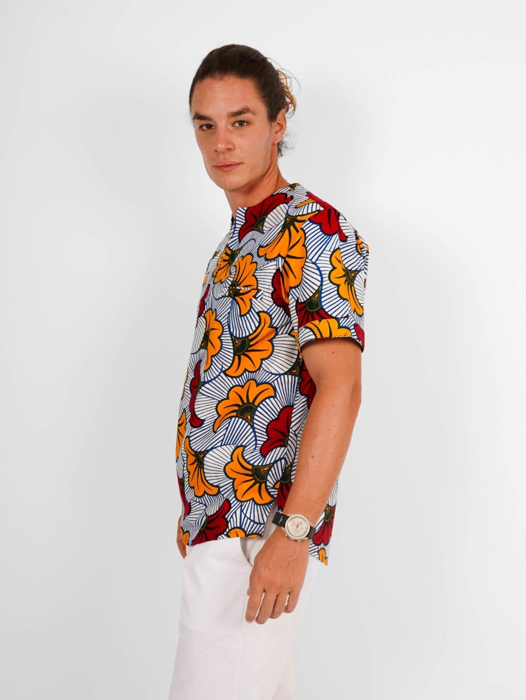 Chemise sahara Abidjan wax Bandama