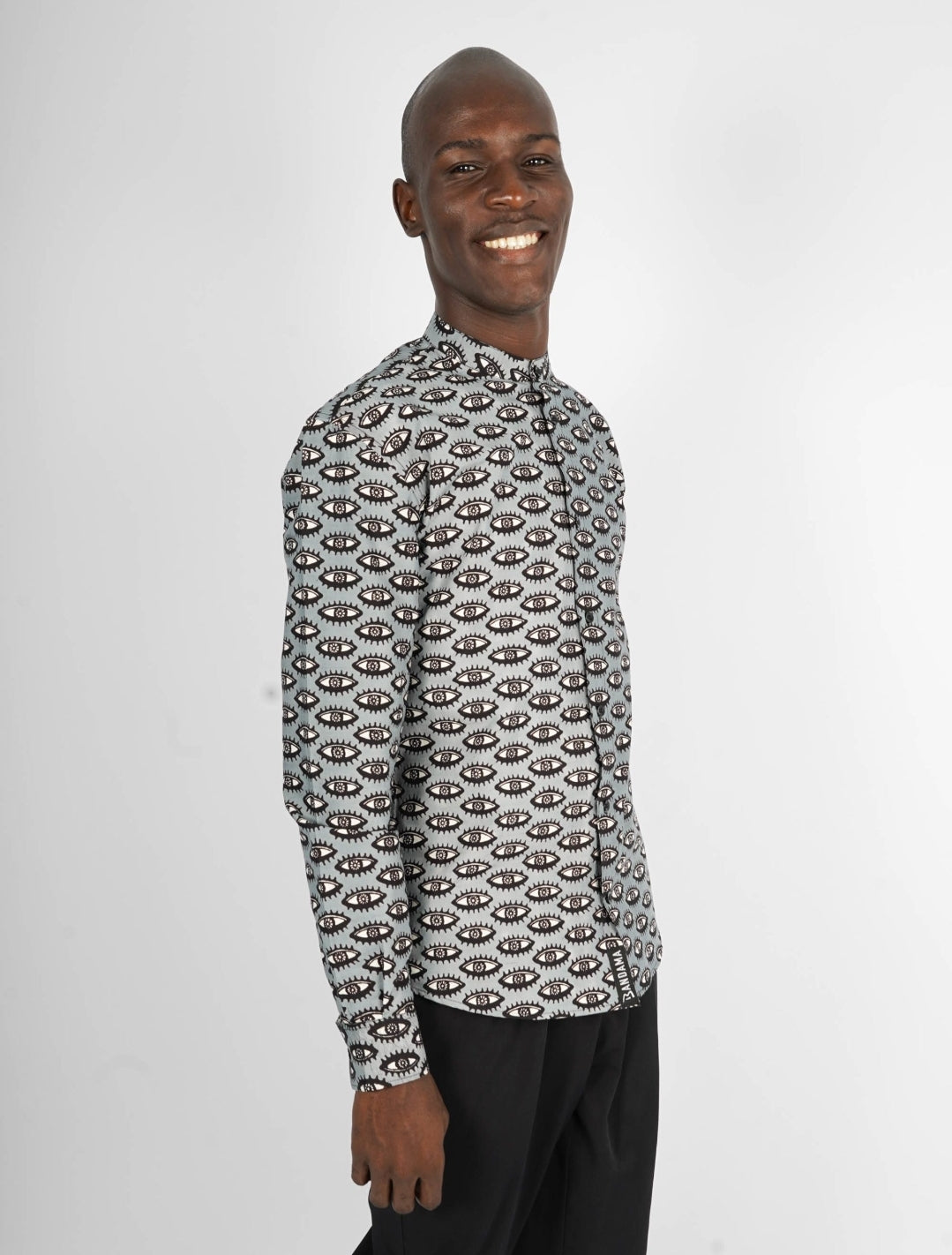 Chemise Mao wax manches longues Abuja