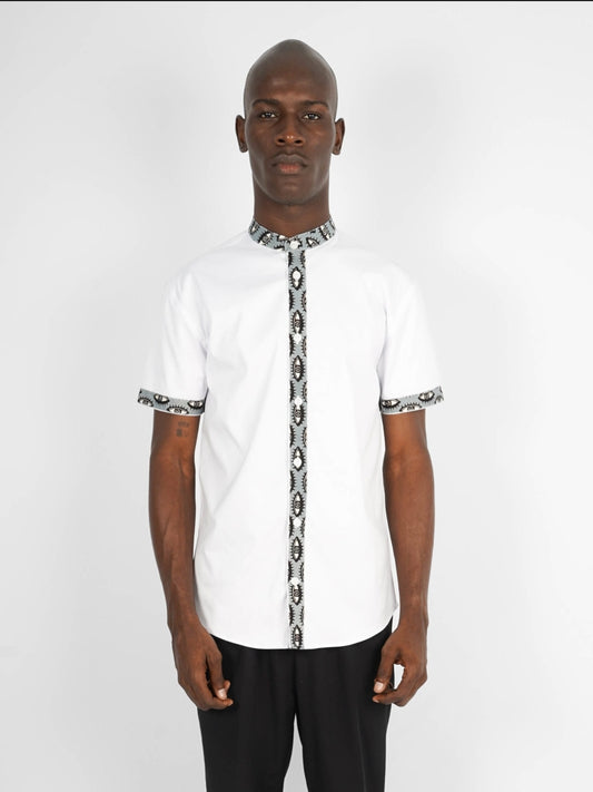 Chemise Mao manches courtes Abuja