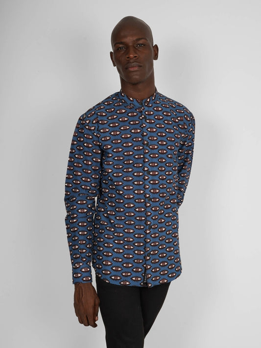 Chemise Mao wax manches longues Conakry