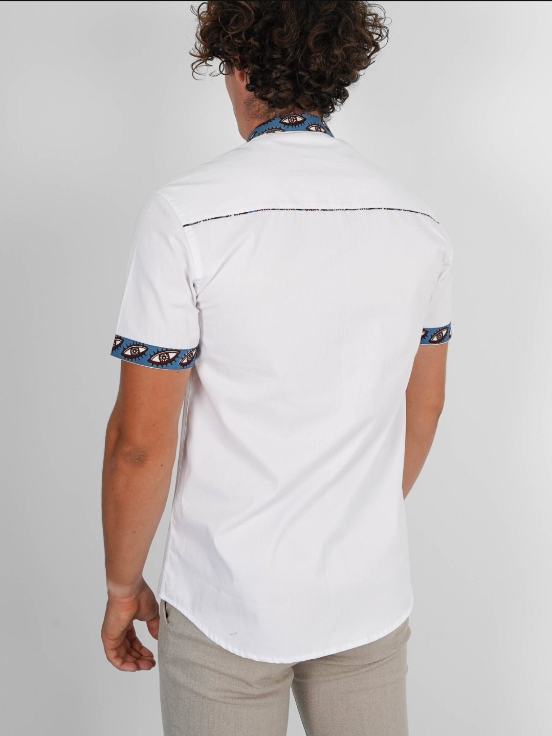 Chemise Mao noire manches courtes Conakry