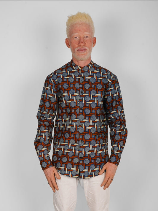 Chemise Mao wax manches longues Dakar