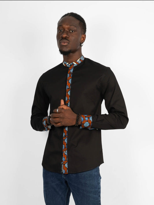 Chemise Mao wax manches longues Dakar