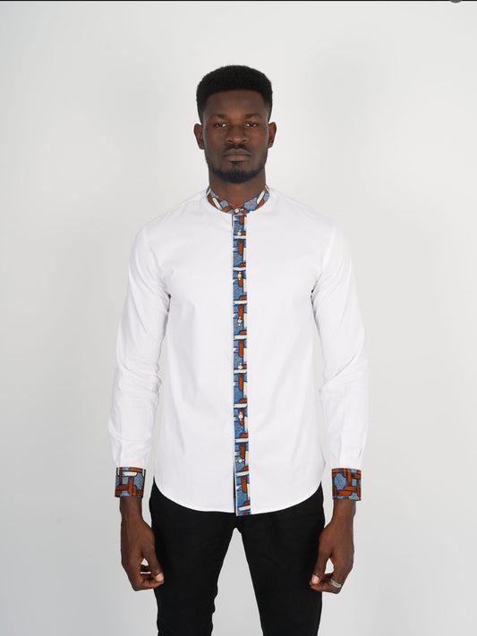 Chemise Mao wax manches longues Dakar