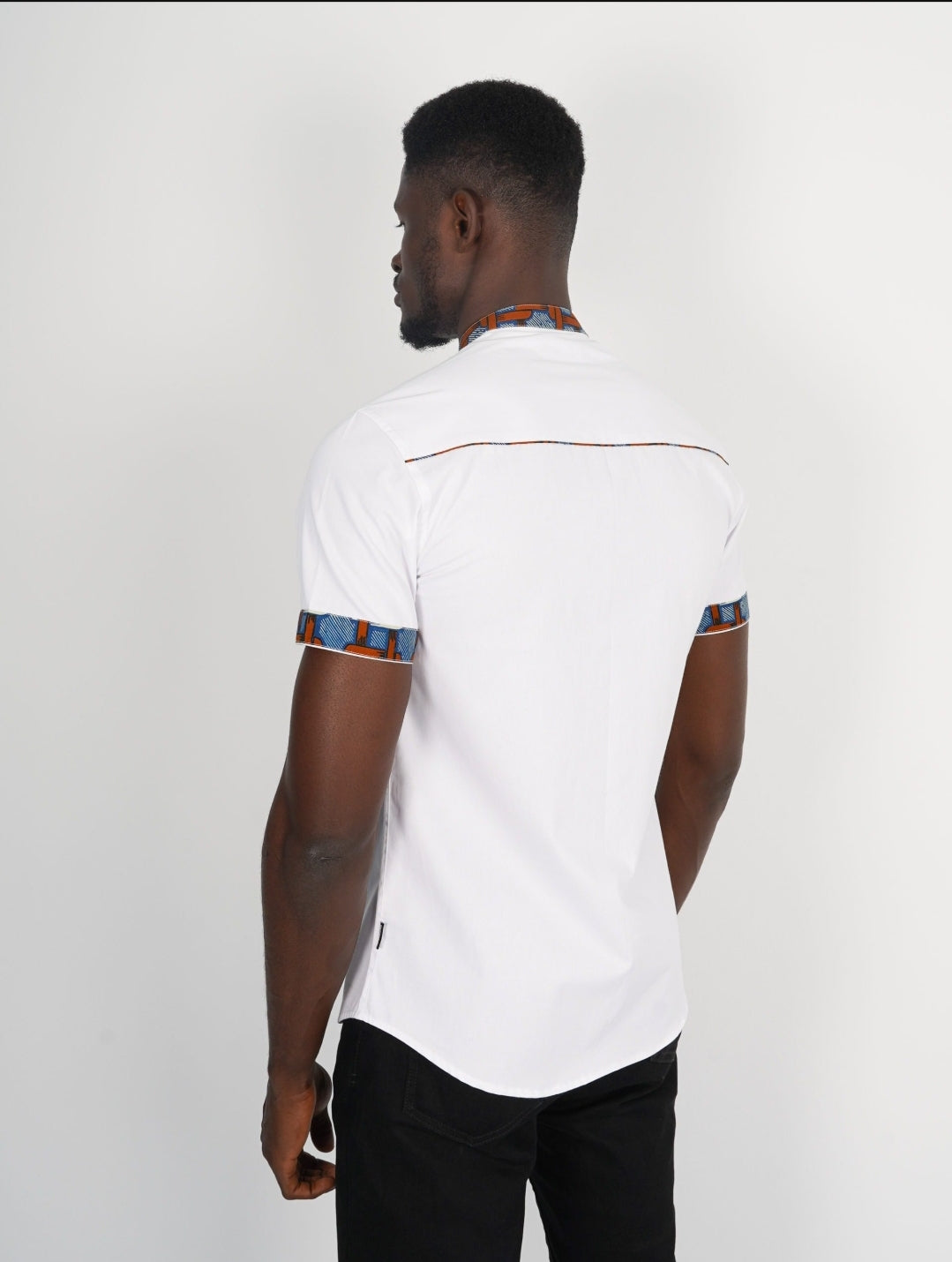 Chemise Mao noire manches courtes Dakar