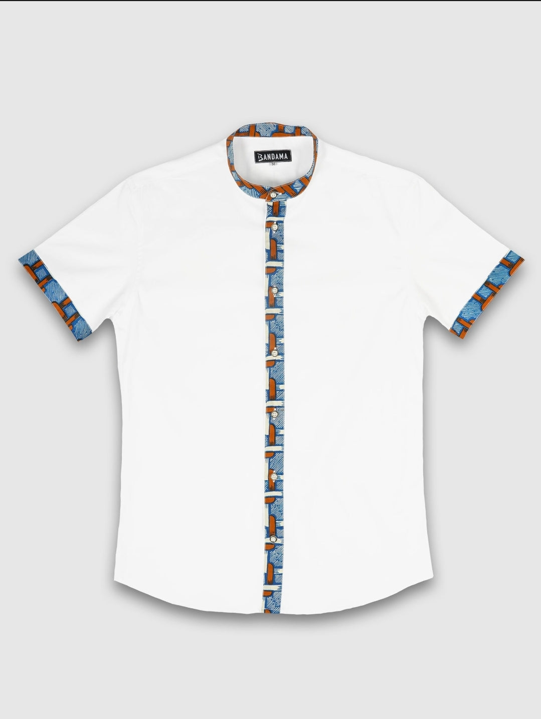 Chemise Mao noire manches courtes Dakar