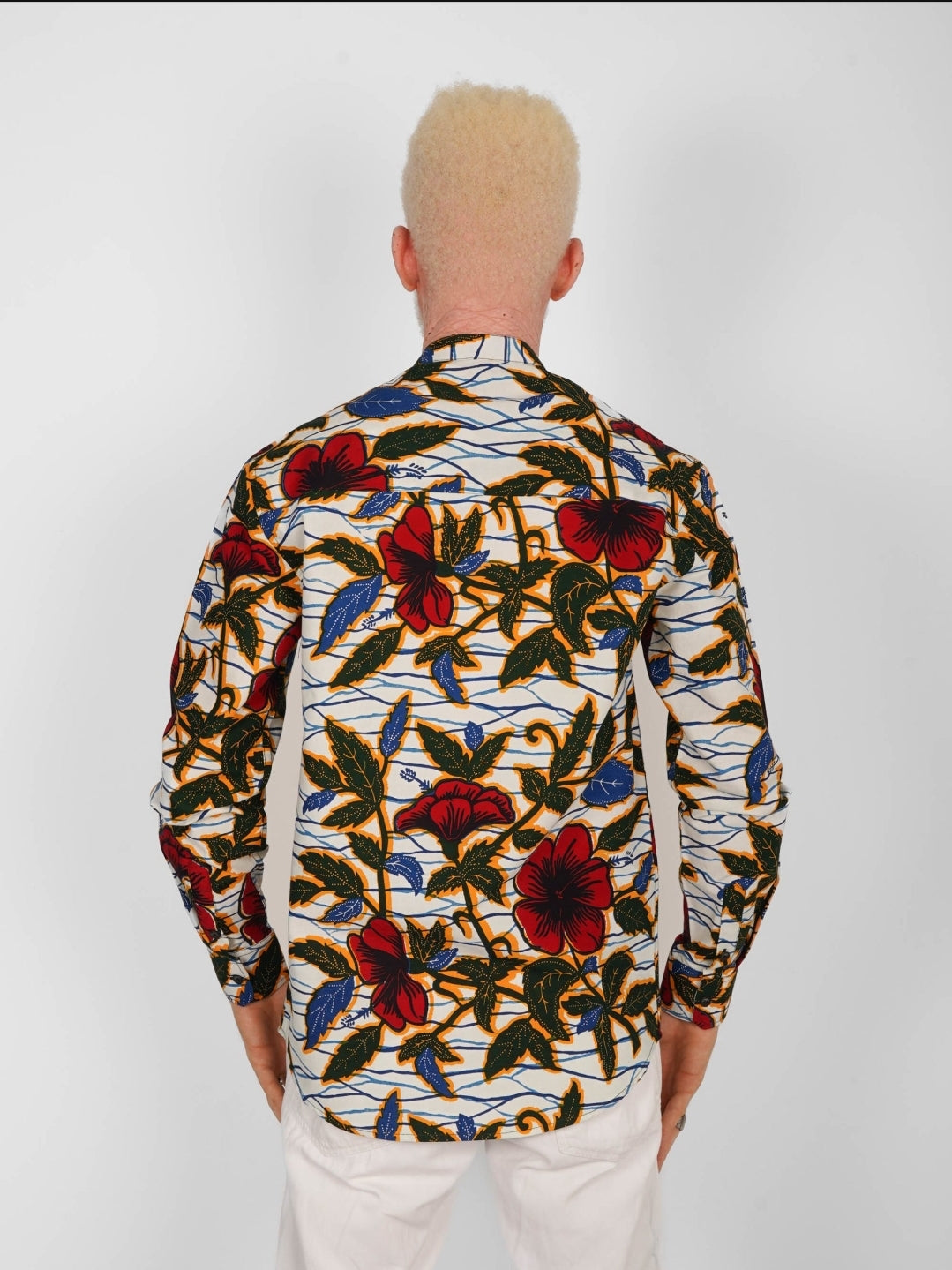 Chemise Mao wax manches longues Kinshasa