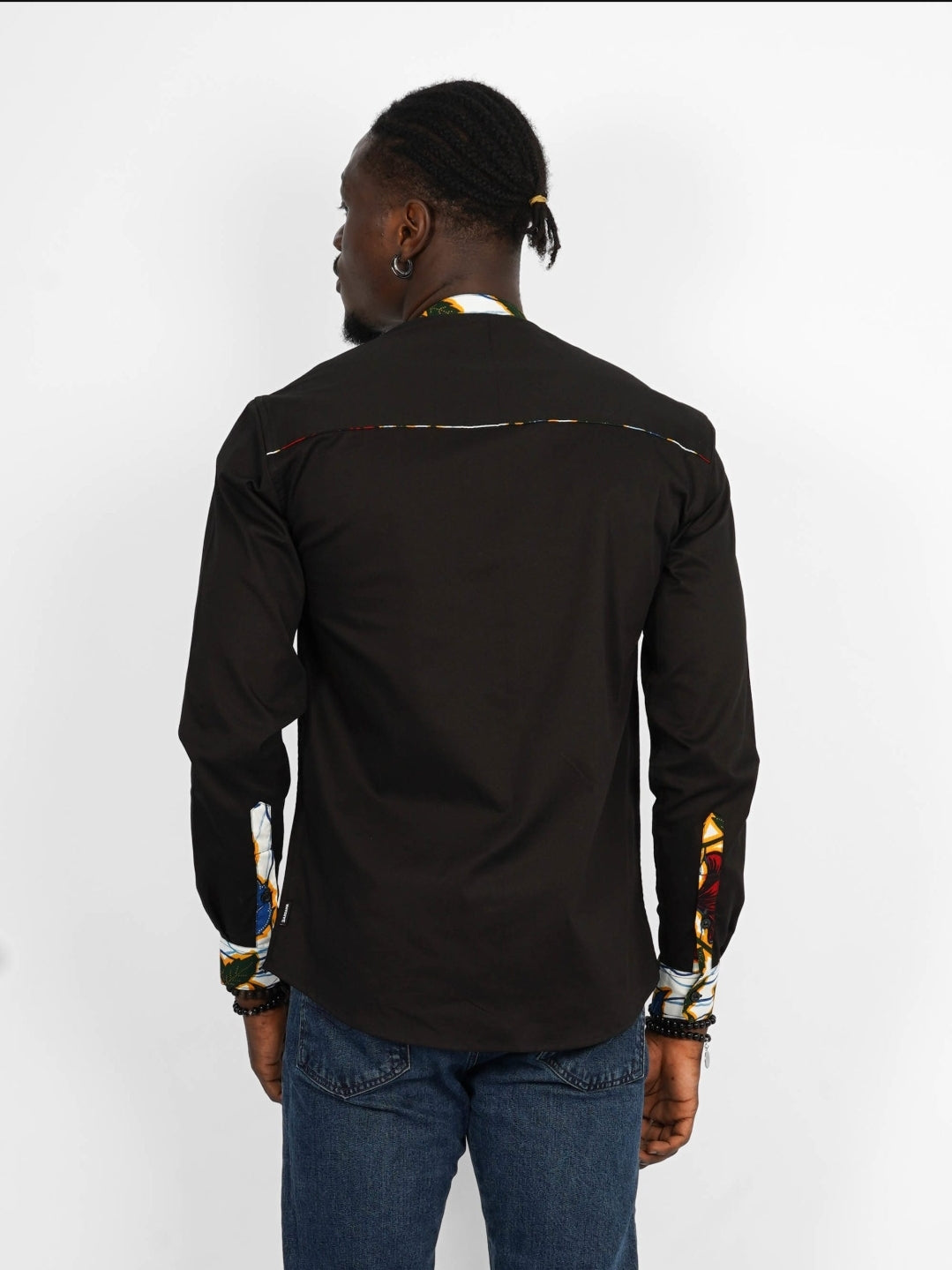 Chemise Mao wax manches longues Kinshasa