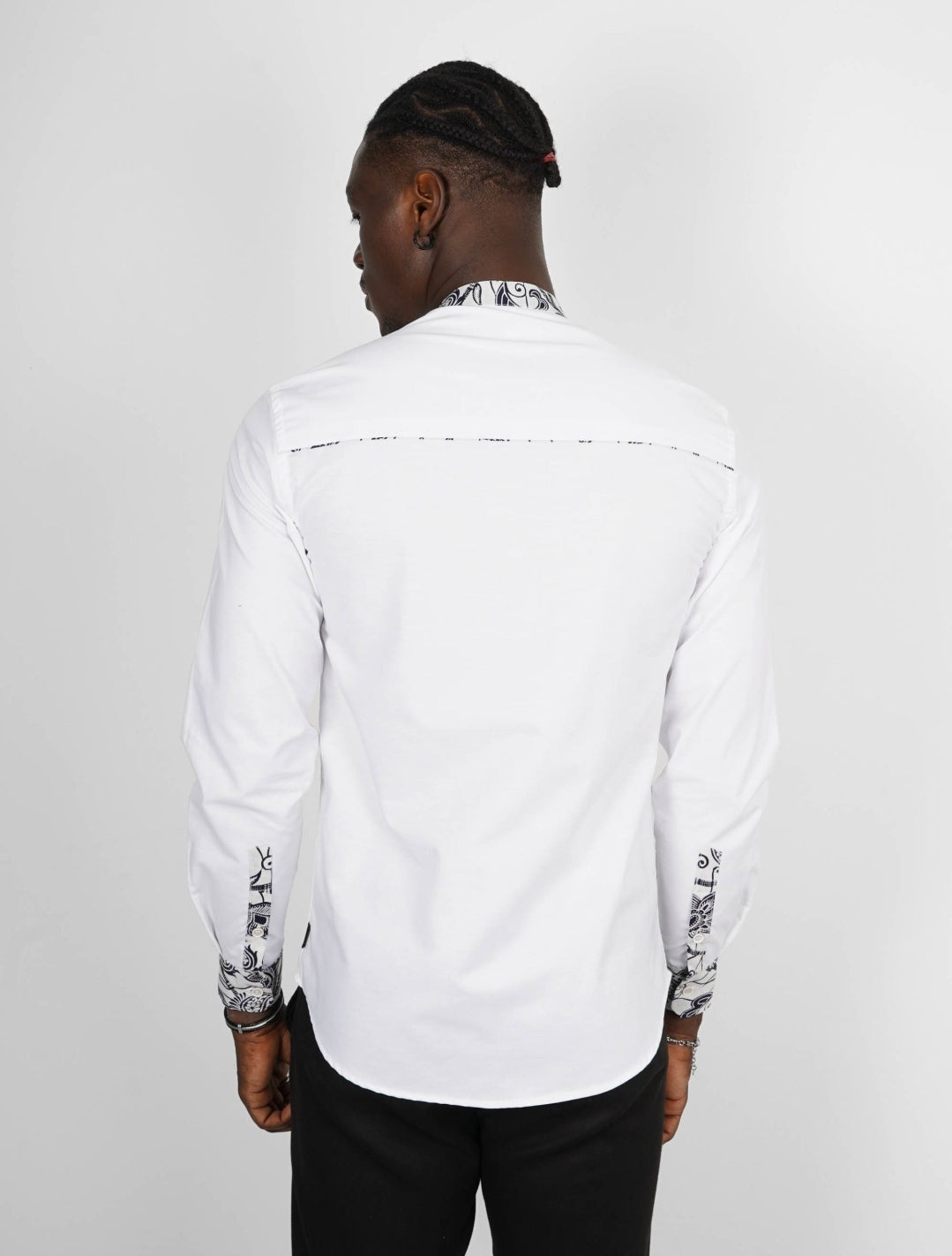 Chemise Mao Blanc manches longues Lagos
