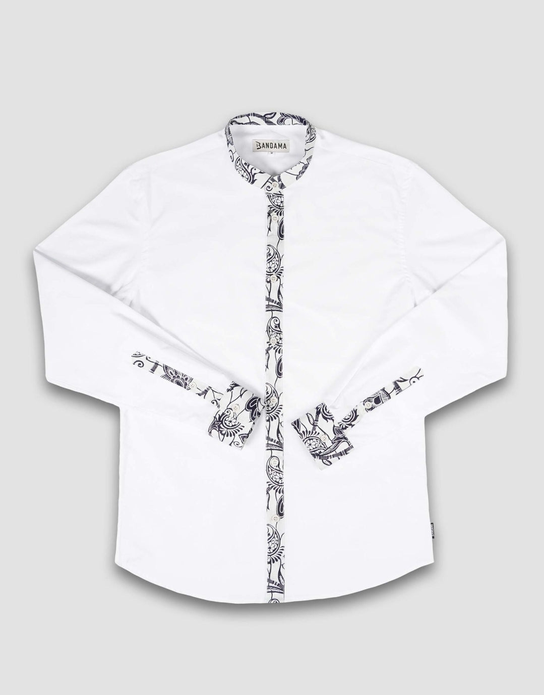 Chemise Mao Blanc manches longues Lagos
