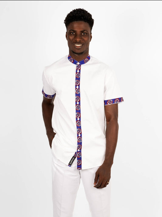 Chemise Mao manches courtes N’Djamena