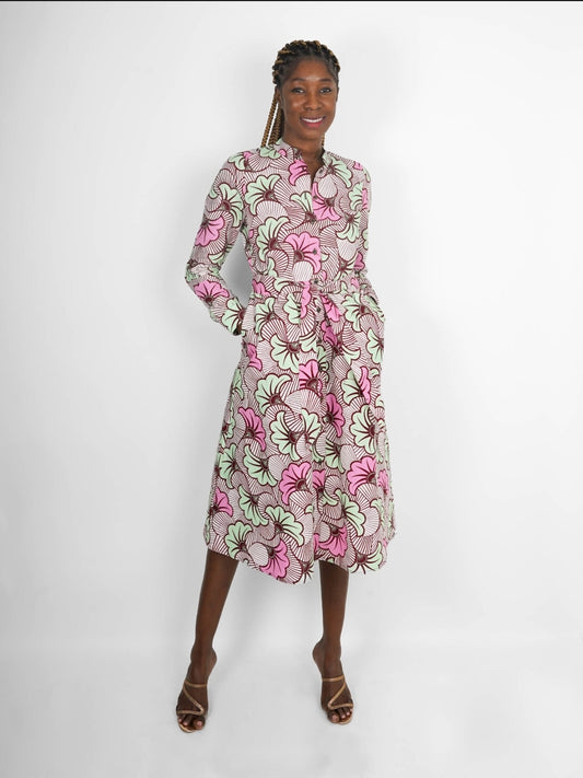 Robe chemise manches longues Daloa