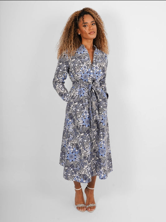 Robe chemise manches longues Douala