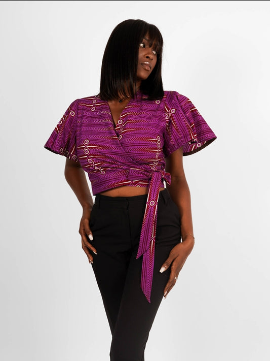 Harare wrap top