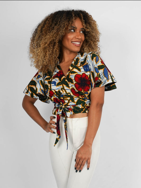 Kinshasa wrap top