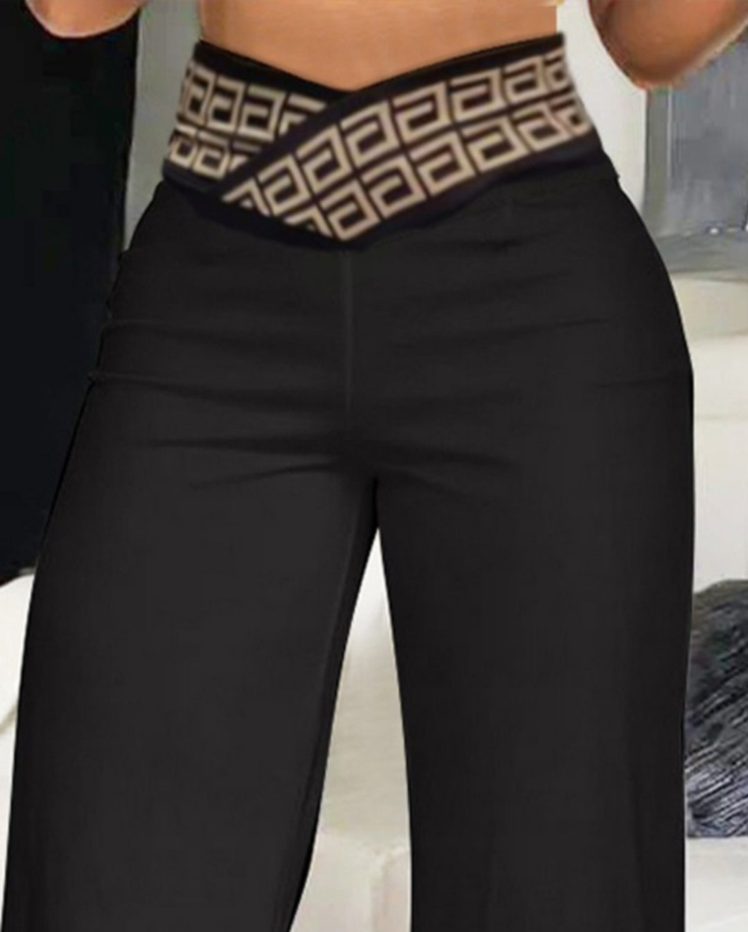 Pantalon skinny boutonné à taille femme