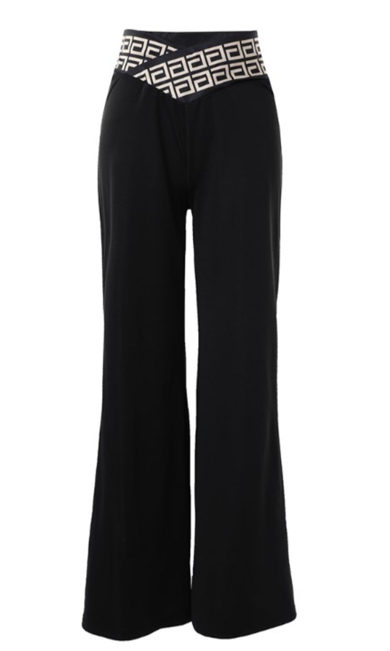 Pantalon skinny boutonné à taille femme