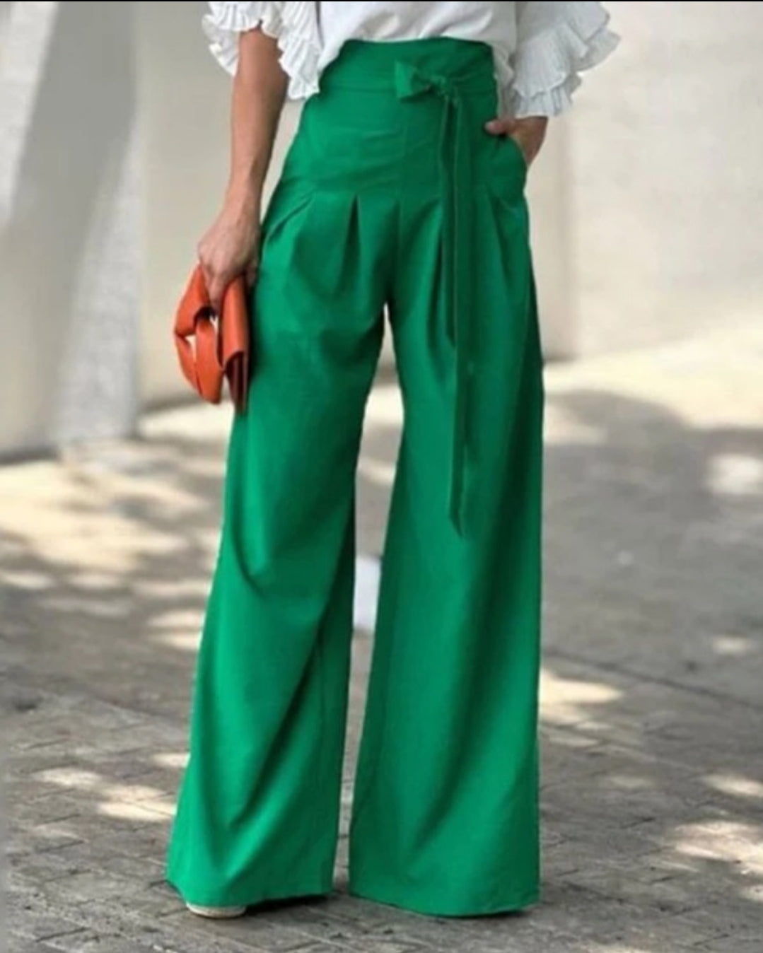 Pantalon skinny boutonné à taille femme
