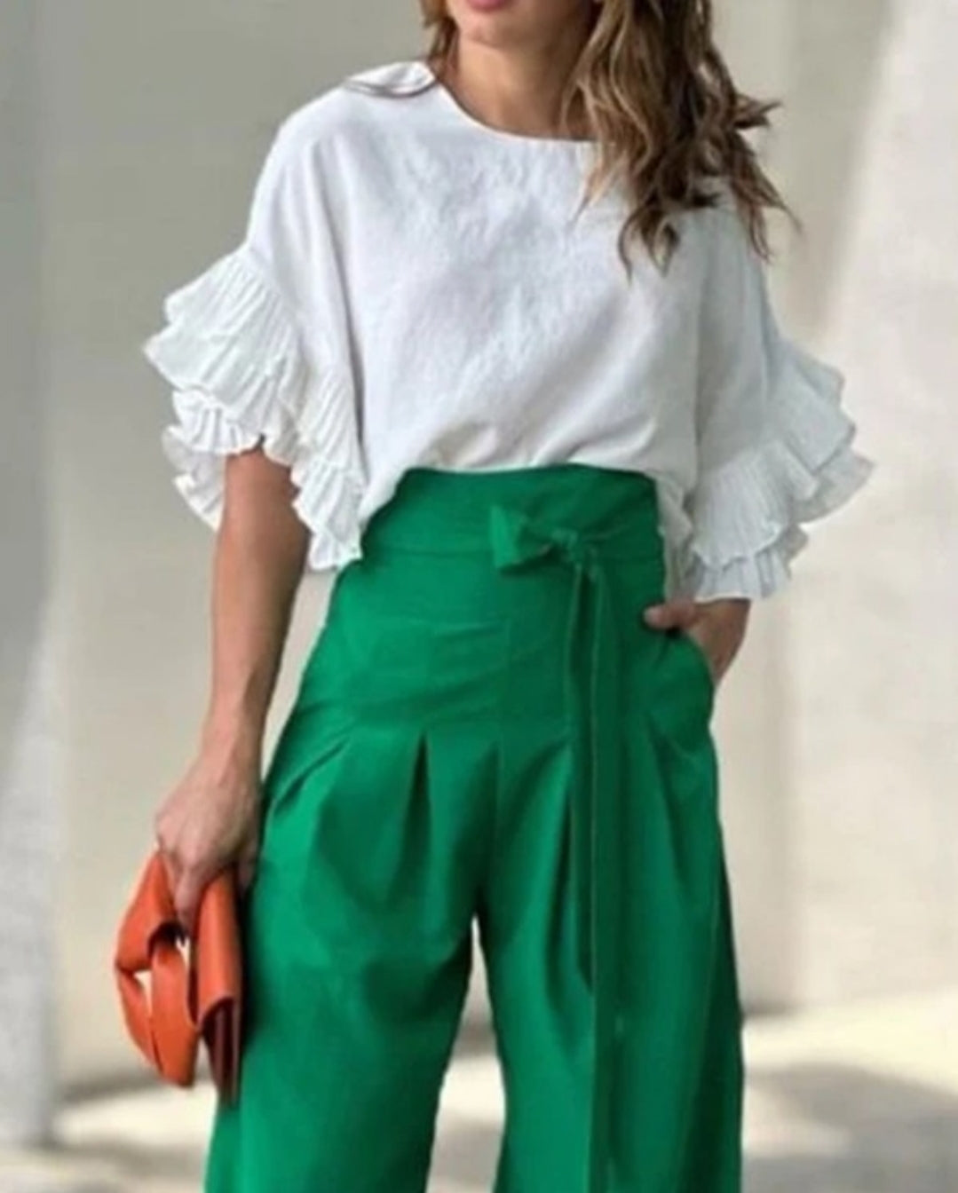 Pantalon skinny boutonné à taille femme