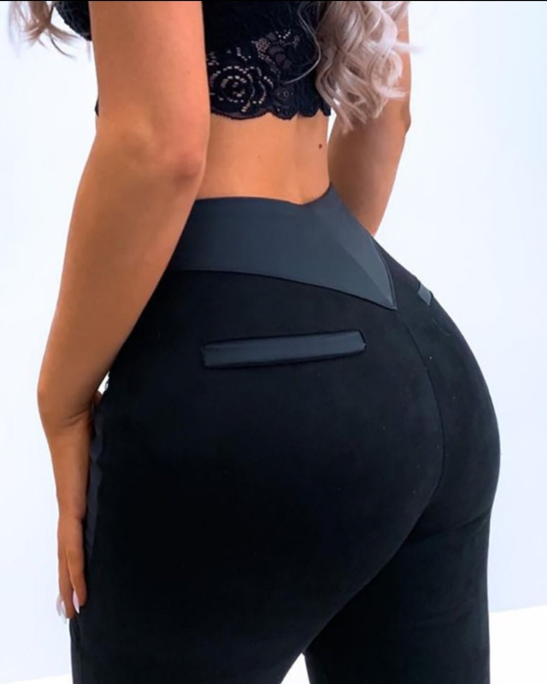 Women's button-up skinny pants