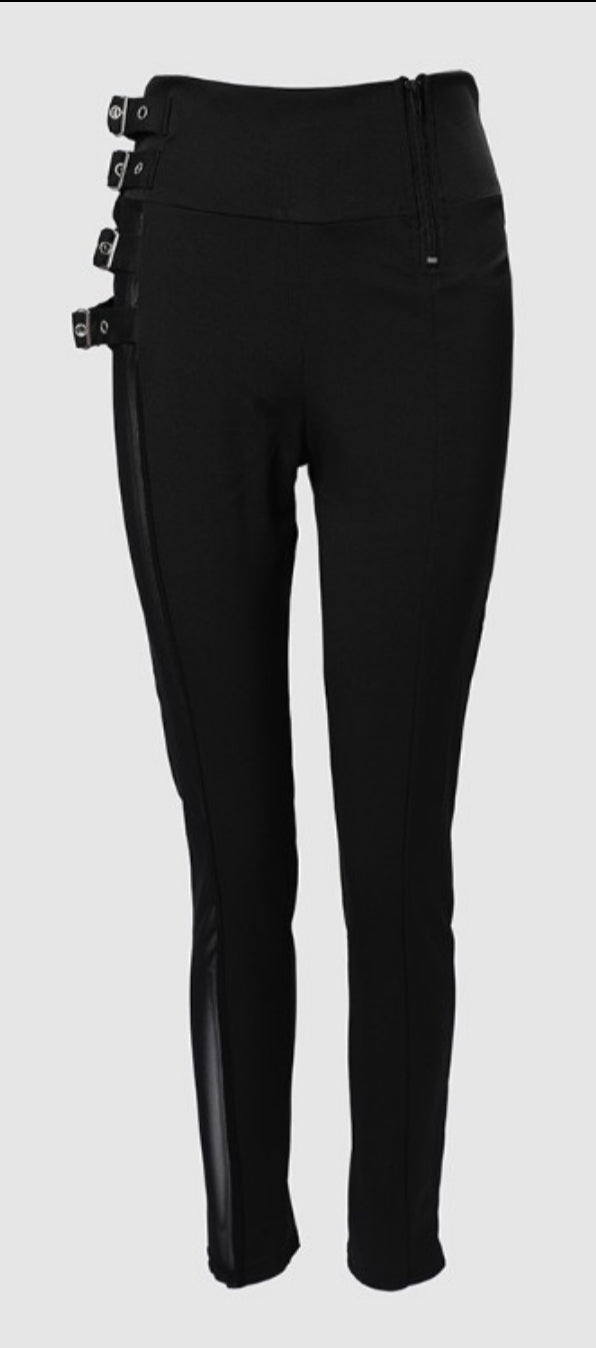 Women's button-up skinny pants