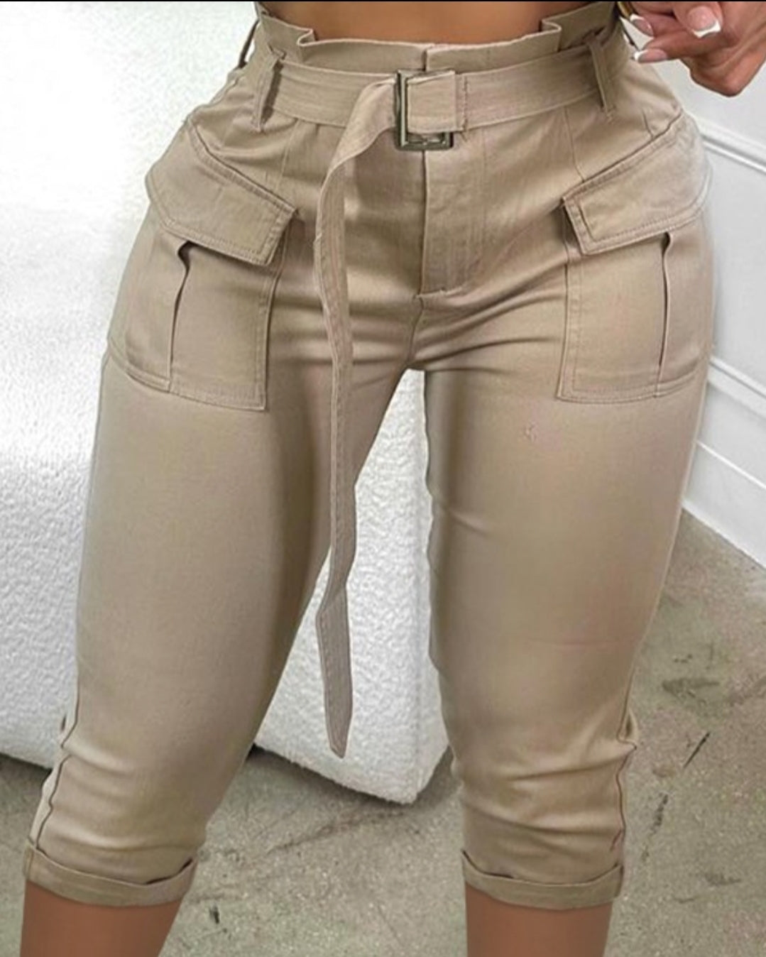 Women's button-up skinny pants